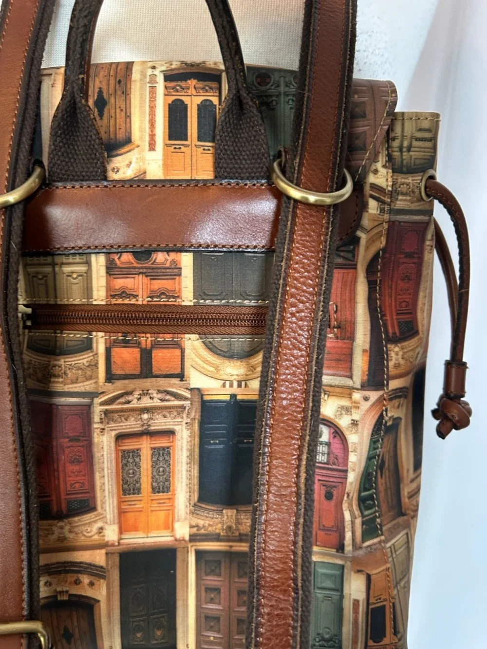 PATRICIA NASH COATED TRAPANI CONVERTIBLE BACKPACK DOORWAYS ITALY PRING